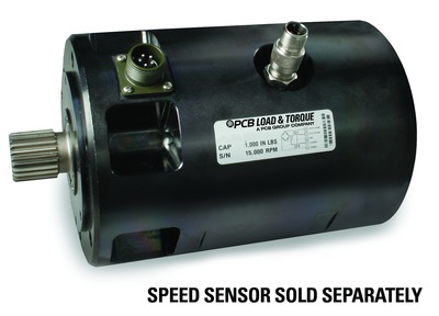 pcb l&t torque sensor, rotary transformer, 600 in-lb fs, flanges & splines per and 10262 & and 20002